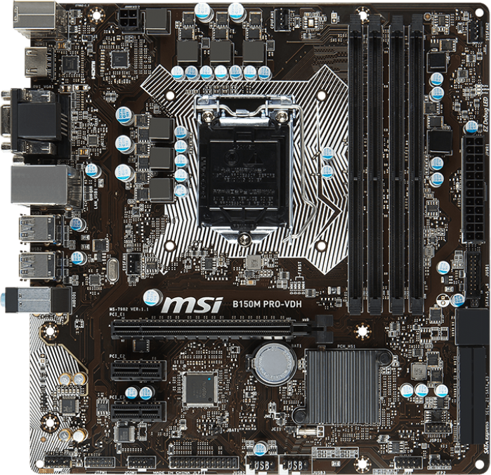 Msi B150m Pro Vdh Motherboard Specifications On Motherboarddb